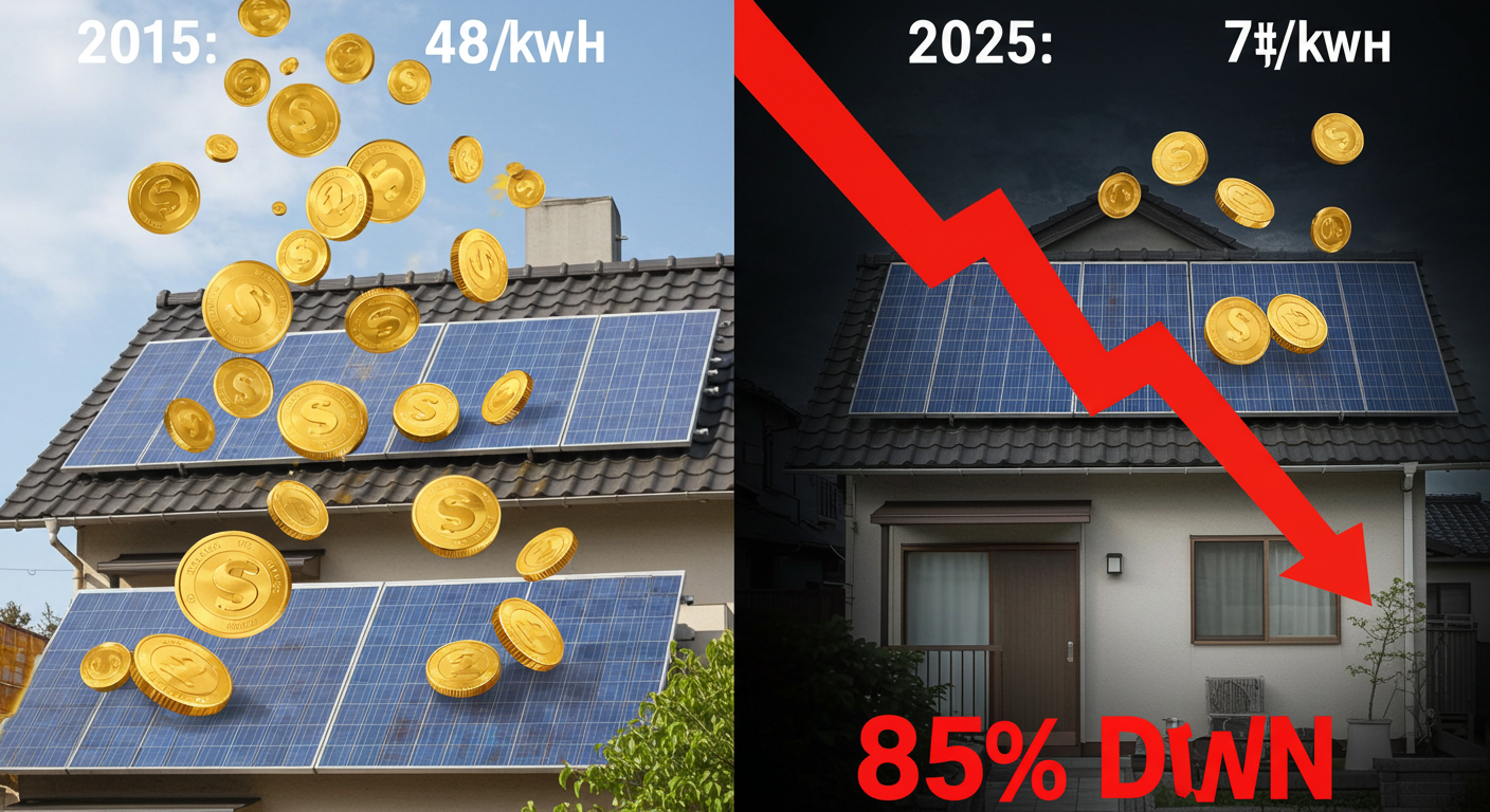 太陽光発電10年目の落とし穴|売電価格終了後に月3万円損しない蓄電池活用術