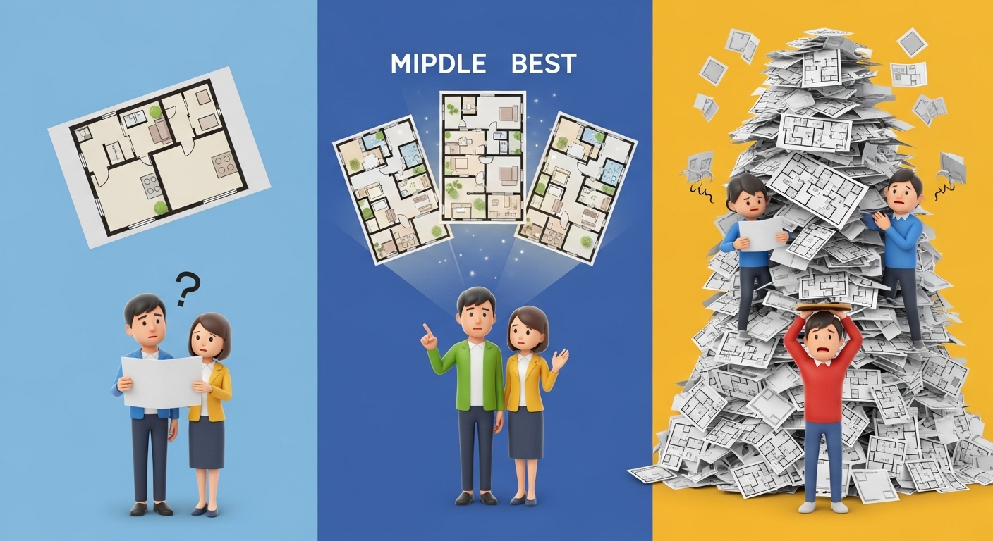 「3〜5社」がベスト