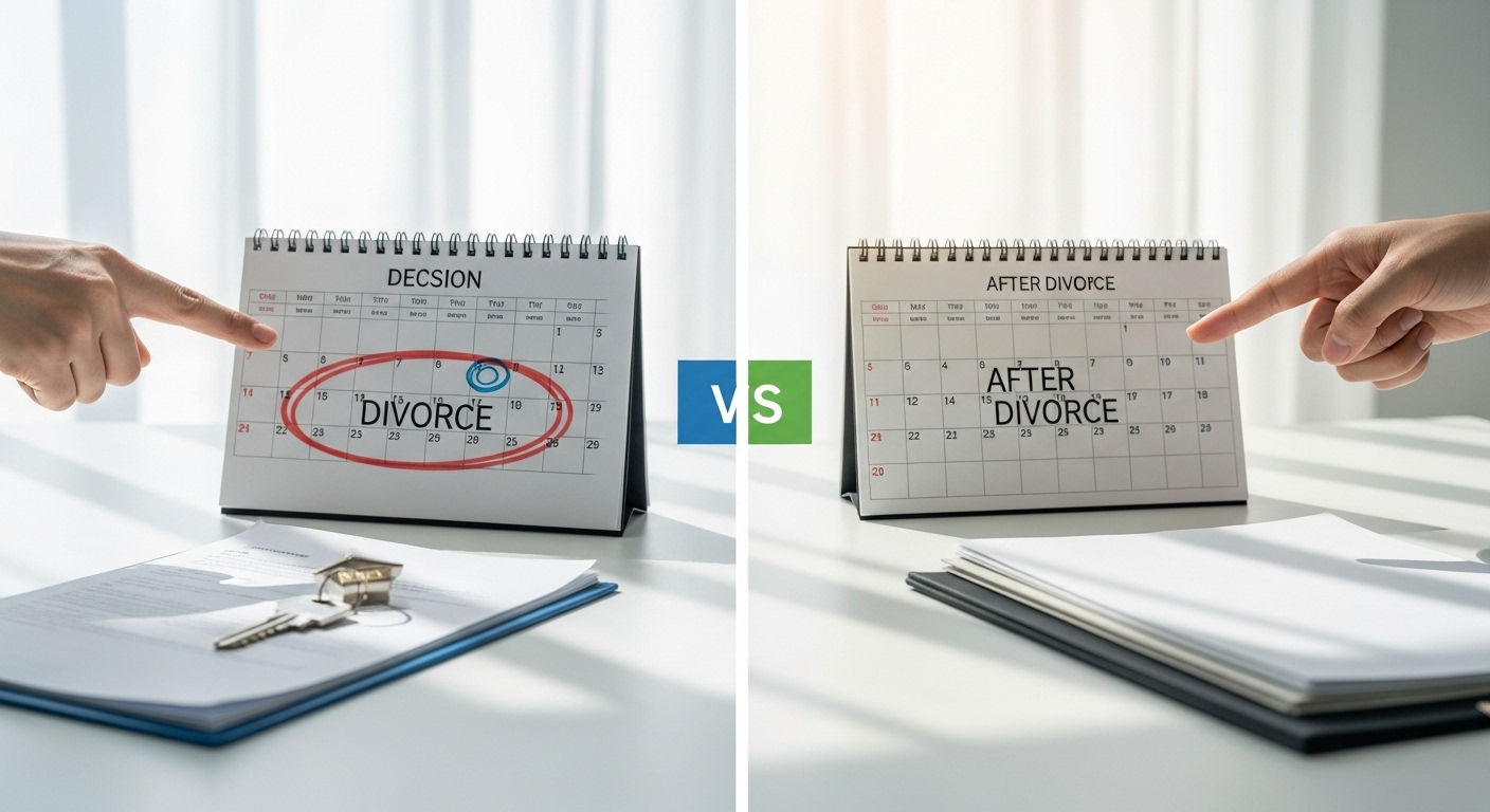 離婚前と離婚後