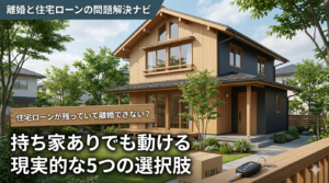 住宅ローンが残っていて離婚できない?持ち家ありでも動ける現実的な5つの選択肢