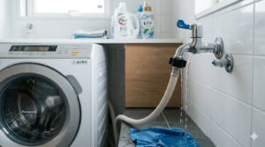 洗濯機の蛇口から水漏れする原因は？給水ホース・ニップル・壁付け水栓の応急処置と修理費用