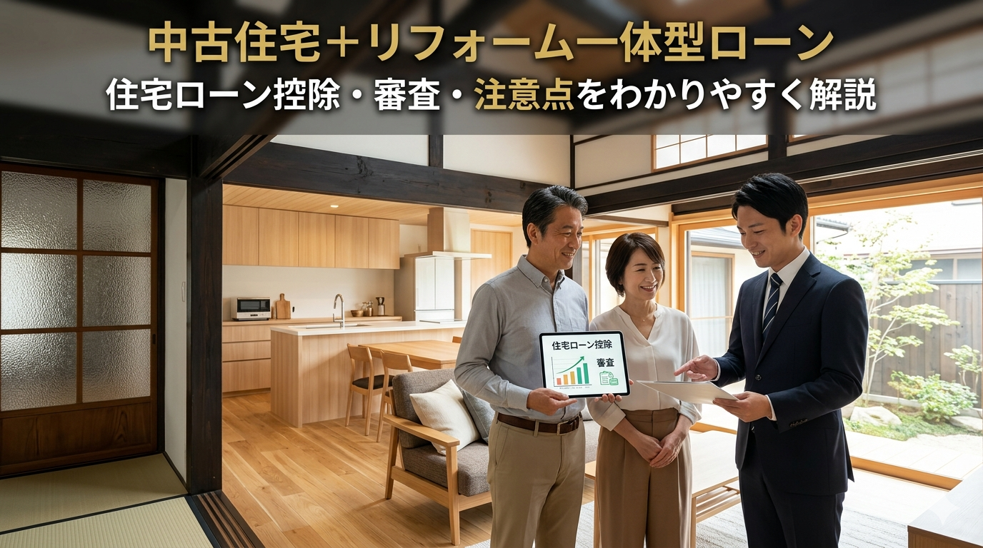 中古住宅＋リフォーム一体型ローンとは？住宅ローン控除・審査・注意点をわかりやすく解説