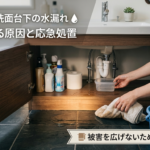 シンク下・洗面台下の水漏れで床が濡れる原因と応急処置｜被害を広げないための初動対応