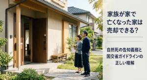 家族が家で亡くなった家は売却できる?自然死の告知義務と国交省ガイドラインの正しい理解